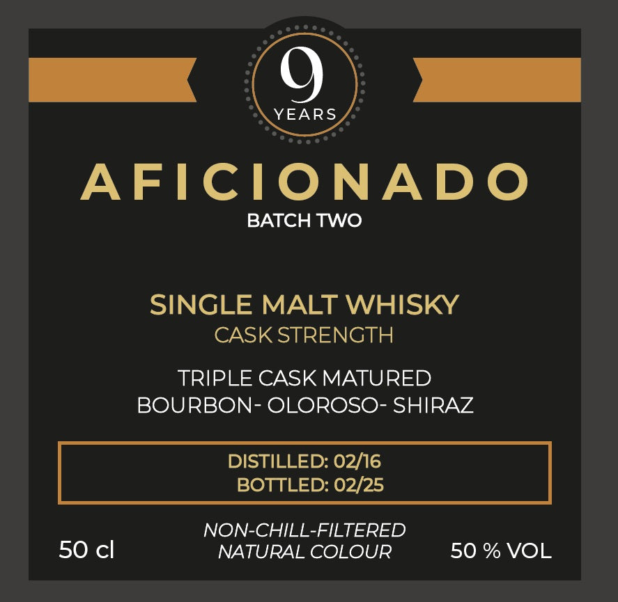 Aficionado - Batch Two Single Malt Whisky 9 Years 0,5l