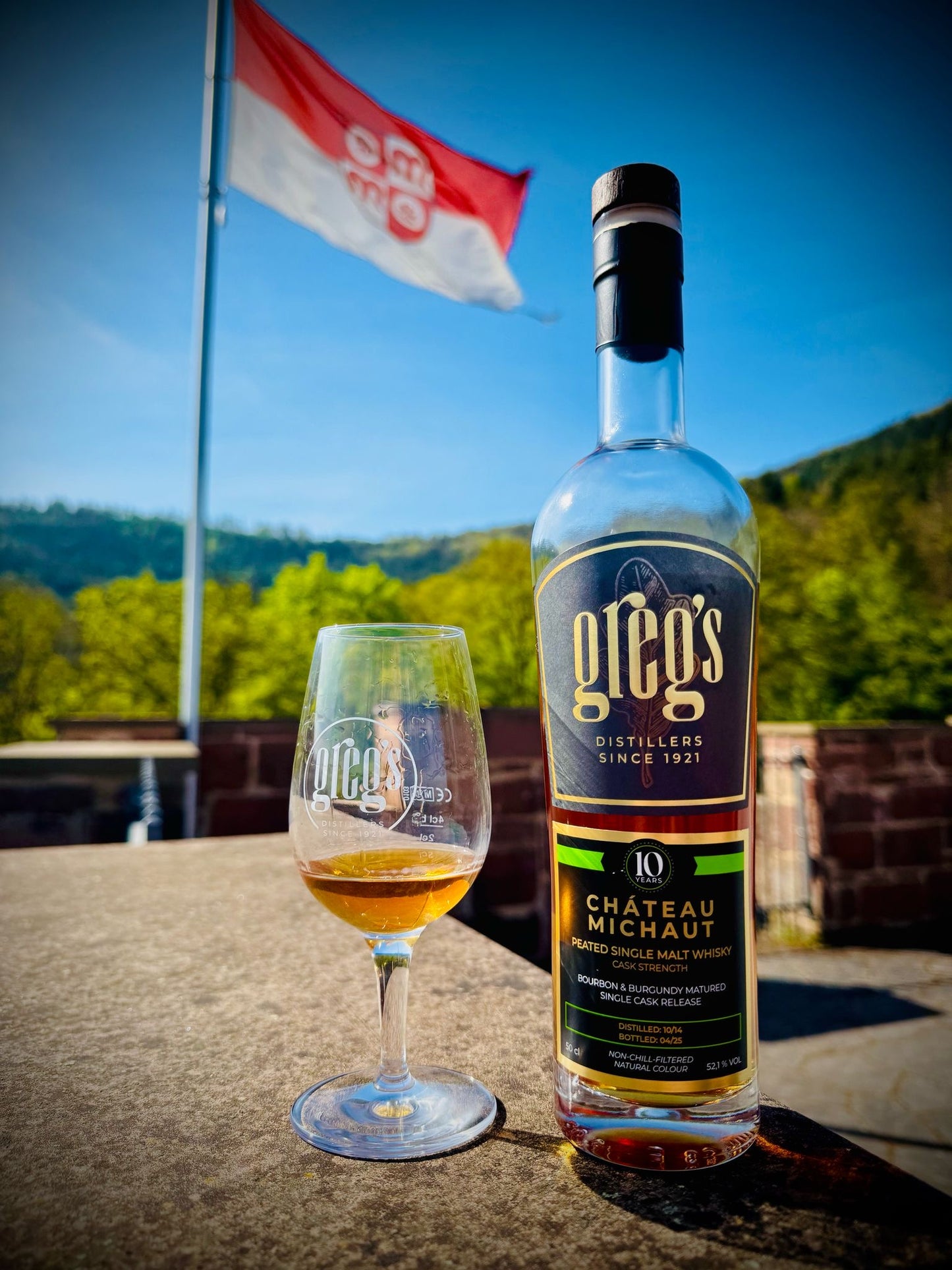 Chateau Michaut peated Single Malt Whisky 10 Years 52,1 % Vol.