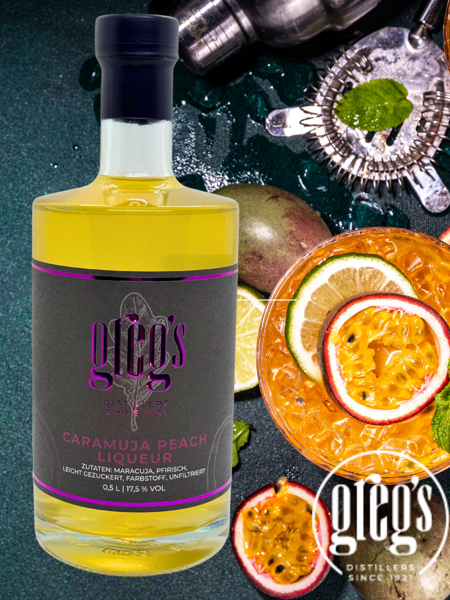 Caramuja Peach Aperitiv 0,5L 17,5 %