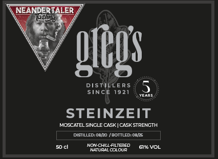 Neandertaler - "Steinzeit" Single Malt Whisky 5 Years 61 %Vol. 0,5l