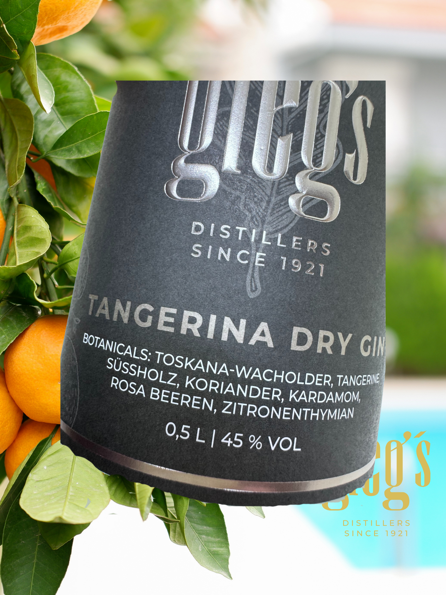 Tangerina Dry Gin 0,5l 45 % Vol.