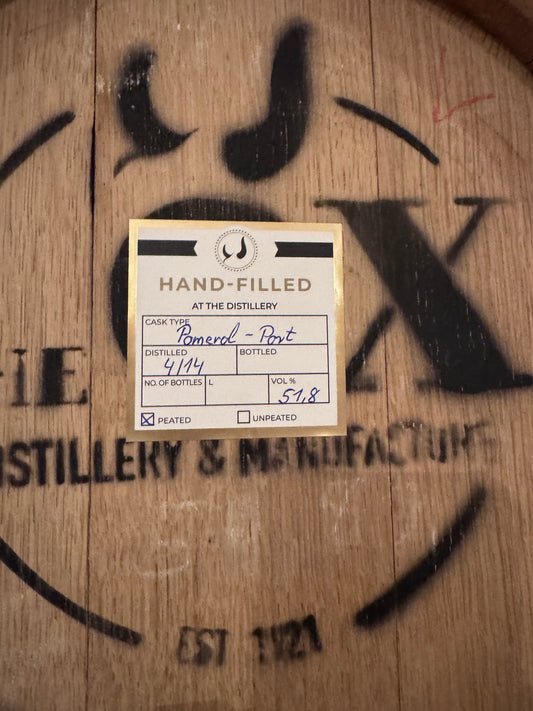 Bourbon Pomerol Port Peated  #28 Hand Fill Blood Tub 32l