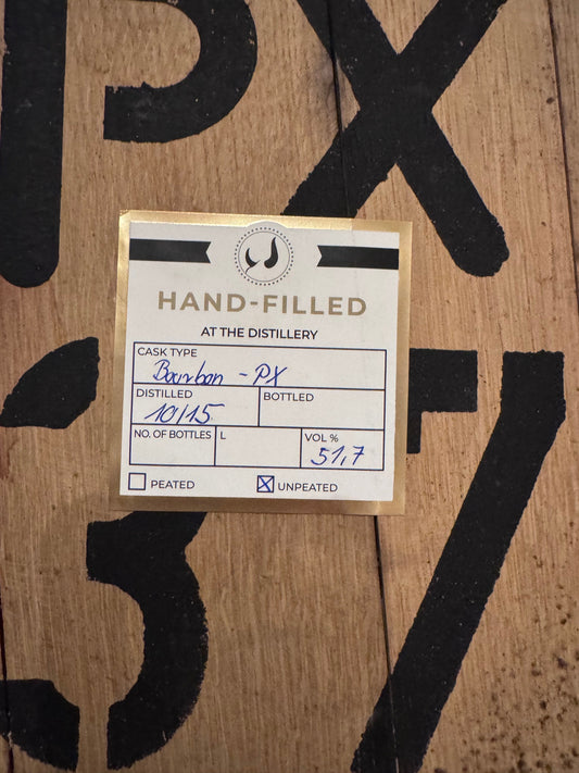 Bourbon - PX  #37 Hand Fill  32 L Blood Tub