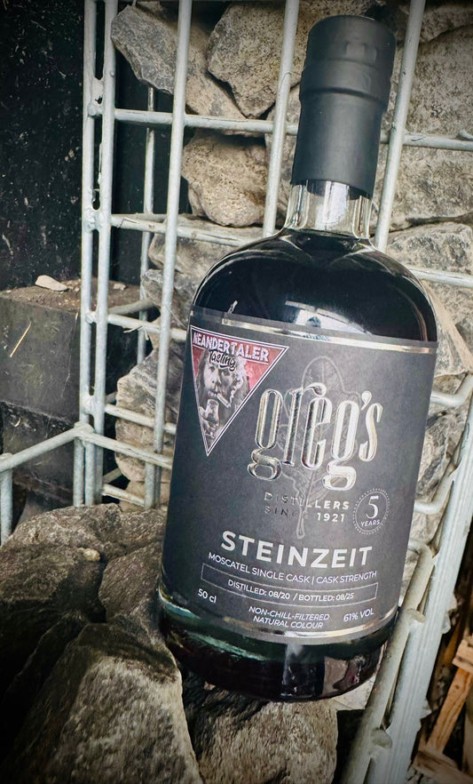 Neandertaler - "Steinzeit"  Single Malt Whisky 5 Years  61 %Vol.  0,5l