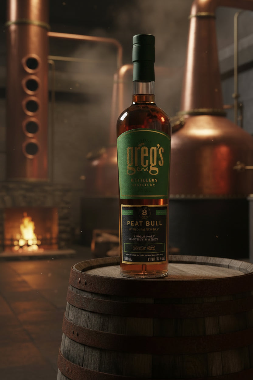 Greg’s Distillers Peat Bull 9 Jahre – Ex-Laphroaig Cask – 50,5% Vol.0,5 L